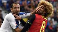 Chiellini Fellaini Belgium Italy Euro 2016