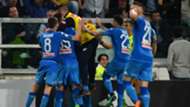 Napoli celebrating Juventus Napoli Serie A 04222018