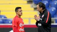 080617 Alexis Sánchez Juan Antonio Pizzi Chile training