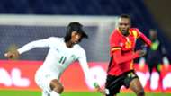 Fonsinho of Ivory Coast and Taddeo Lwanga of Uganda CHAN 2018