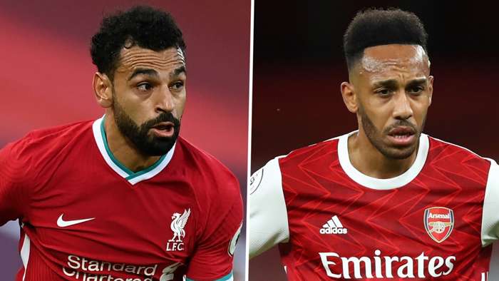Mohamed Salah Pierre-Emerick Aubameyang Arsenal 2020-21