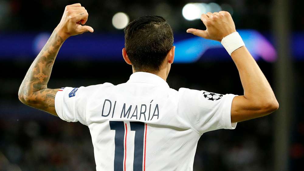 PSG news Di Maria joins exclusive threeman club with Real Madrid