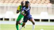 George Abege of Kariobangi Sharks v Ephrem Guikan of Gor Mahia.
