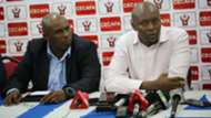 Auka Gacheo and Cecafa Wallace Karia