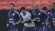 Messi Aguero Argentina treino Porto Alegre Copa America 21062019