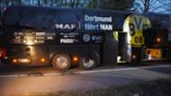 Borussia Dortmund bus after explosion
