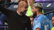 Pep Guardiola Sergio Aguero Manchester City 2019-20
