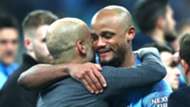 Pep Guardiola Vincent Kompany Manchester City 2018-19