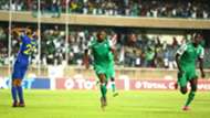 Jacques Tuyisenge of Gor Mahia and Shafik Batambuze v Petro Atletico.