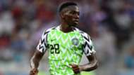 Kenneth Omeruo of Nigeria during the 2018 FIFA World Cup Russia group D match between Nigeria and Iceland