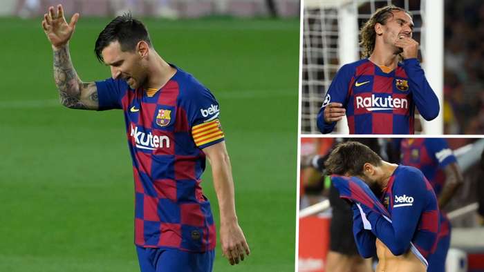 Lionel Messi Antoine Griezmann Gerard Pique Barcelona GFX