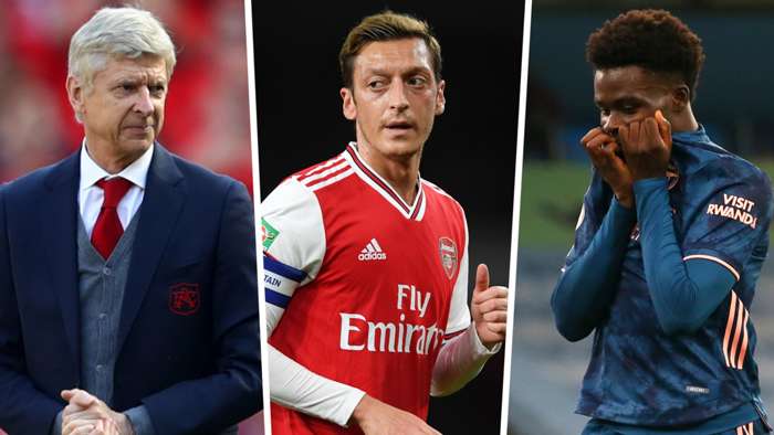 Arsene Wenger Mesut Ozil Bukayo Saka