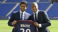 Nasser El Khelaifi Kylian Mbappe PSG