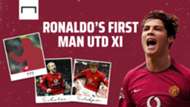 Cristiano Ronaldo's debut Man Utd XI GFX