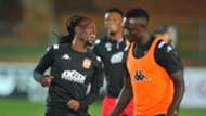 Highlands Park midfielder Reneilwe Letsholonyane