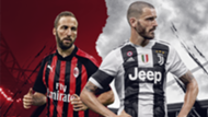 Bonucci Higuain Milan Juventus