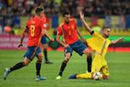 Saúl y Busquets, en el Rumanía-España