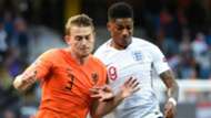 Matthijs de Ligt Marcus Rashford Netherlands England 2019