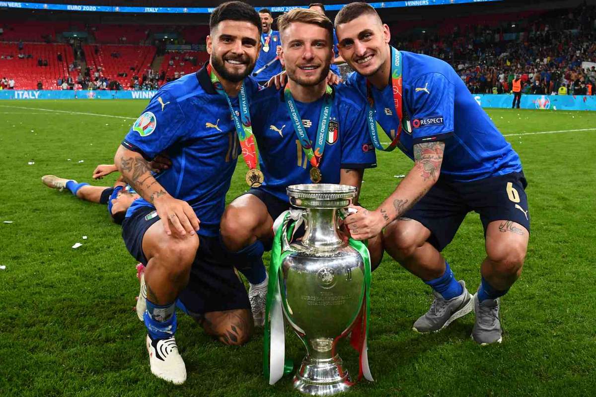 イタリアfwインモービレが歓喜 かつて田舎のピッチでプレーした仲間とウェンブリーで優勝なんて Goal Com イタリアfwインモービレが歓喜 かつて田舎のピッチでプレーした仲間とウェンブリーで優勝なんて Goal Com