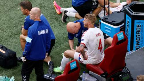 Simon Kjaer Wales vs Denmark Euro 2020