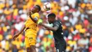 Kaizer Chiefs Bernard Parker and Orlando Pirates Marshall Munetsi, February 2019