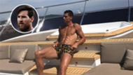 Cristiano Ronaldo Lionel Messi GFX
