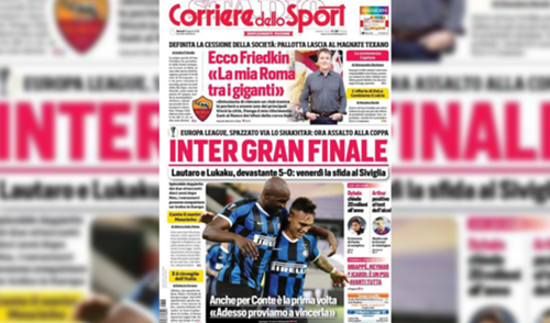 كورييري ديلو سبورت - الجراندي إنتر وسحر لوكاكو ولاوتارو