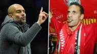 Pep Guardiola Rio Ferdinand Man City Man Utd
