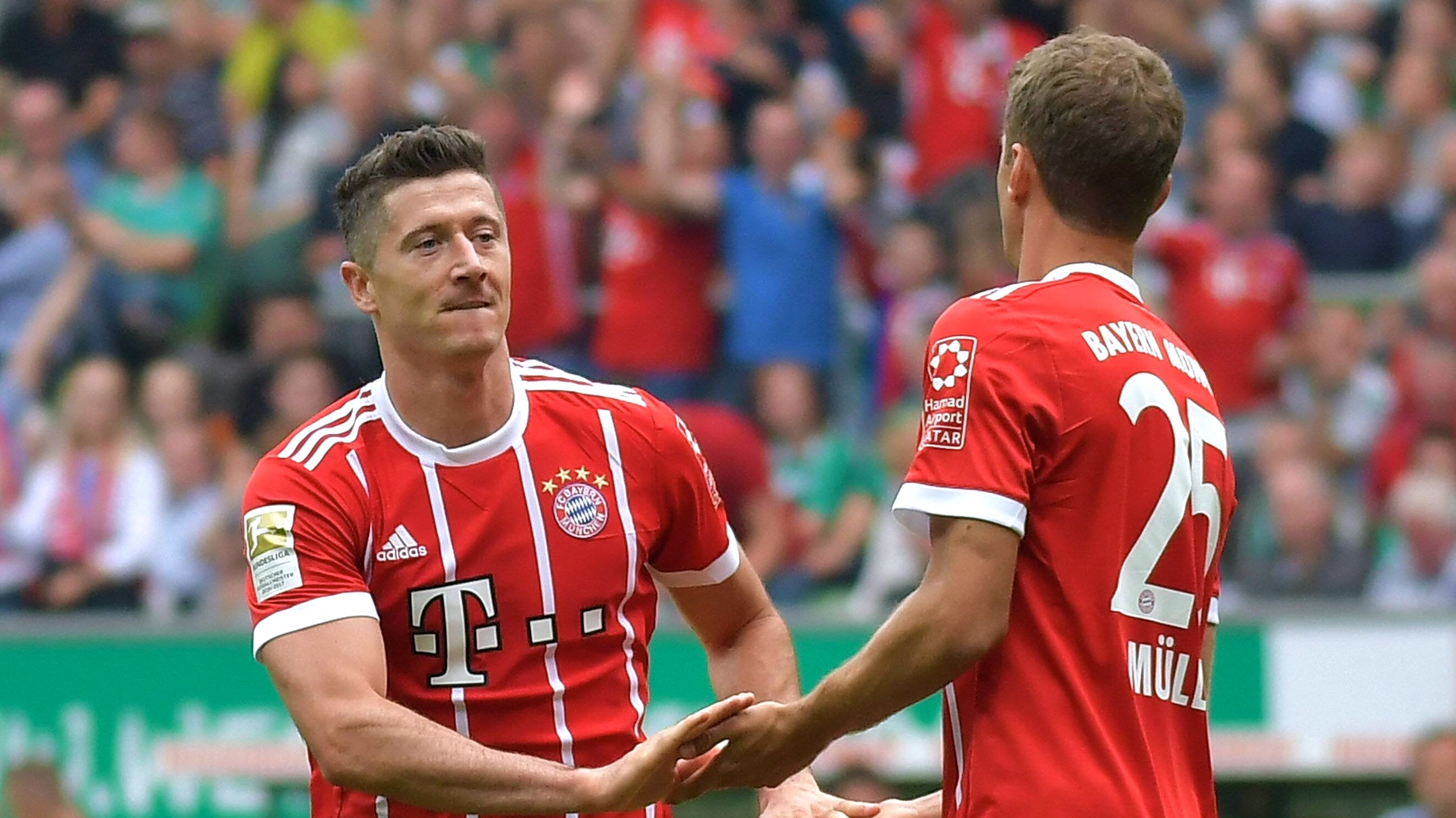Bayern Munchen Gegen Hannover 96 Mit Muller Und Lewandowski Goal Com