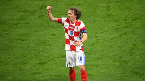 Kroatien Luka Modric jubeln em 2021