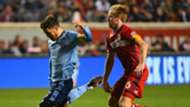 David Villa Dax McCarty New York City FC Chicago Fire MLS