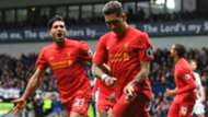 HD Roberto Firmino Emre Can Liverpool celebrates