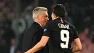 Ancelotti Cavani Napoli PSG