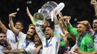 Real Madrid celebrating Champions League