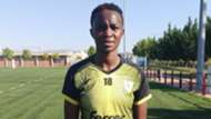 EDF Logrono unveil Harambee Starlets forward Cynthia Shilwatso.