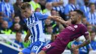 Solly March Nicolas Otamendi Brighton Manchester City
