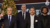 Florentino Pérez, Zinedine Zidane, Sergio Ramos y Marcelo, Real Madrid