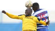Stephen Owusu of Tusker v Abdallah of AFC Leopards