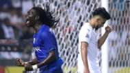 بافيتيمبي جوميس مهاجم الهلال يحتفل أمام السد في دوري أبطال آسيا