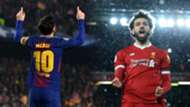 Lionel Messi, Mohamed Salah
