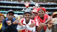 Orlando Pirates fans at the Soweto Derby