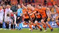 Corey Brown Luke DeVere Brisbane Roar v Western Sydney Wanderers A-League 21042017