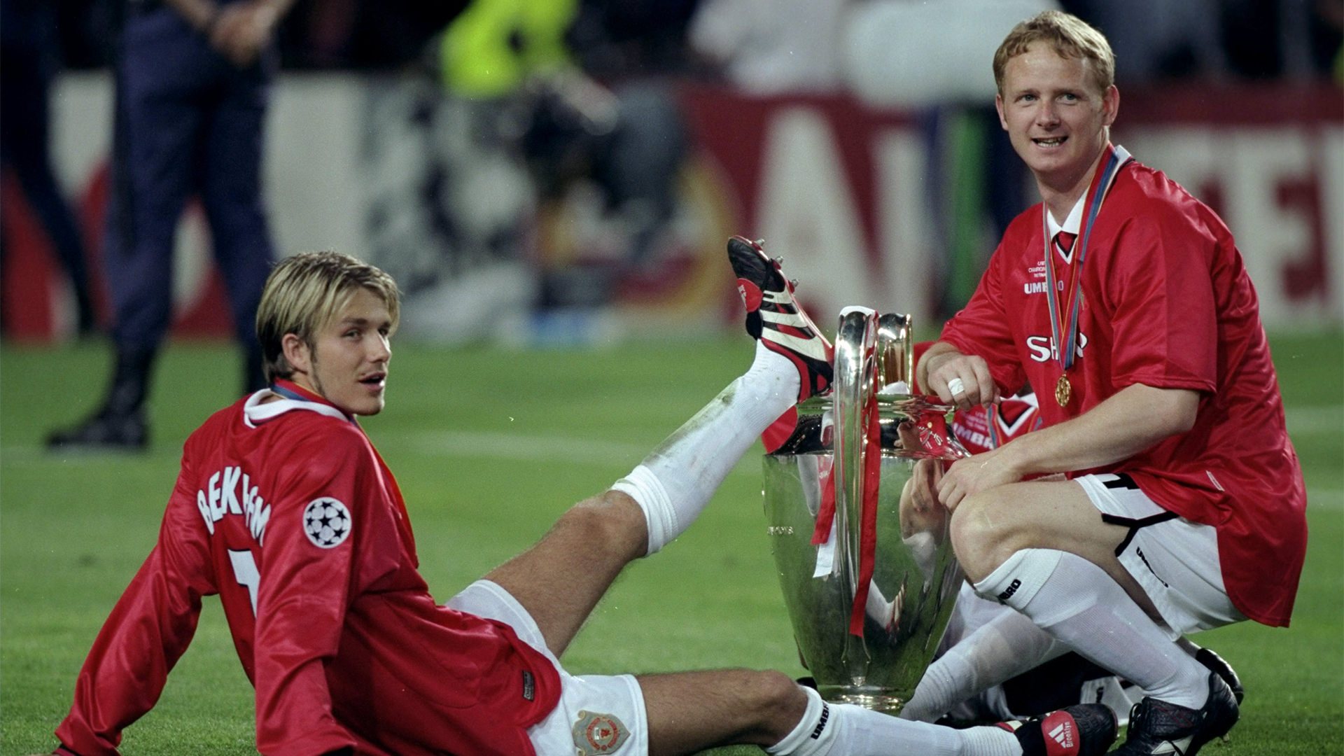 David Beckham Manchester United Champions League 1999