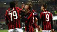 Milan celebrating Milan Ludogorets UEFA Europa League 02222018