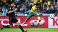Siphiwe Tshabalala scores against Mexico in 2010