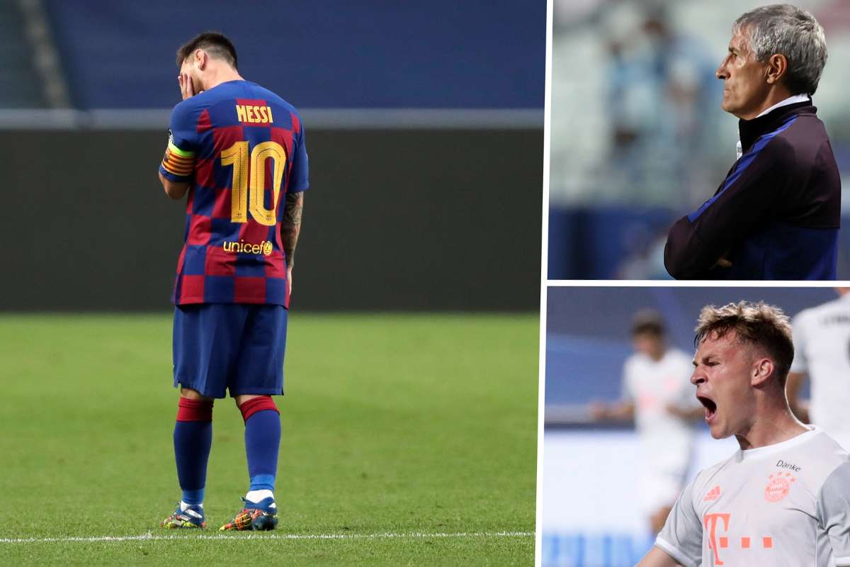 Lionel Messi Quique Setien Barcelona Bayern Munich