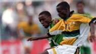 Edzai Zasinauyo of Zimbabwe & South Africa's Helman Mkhalele