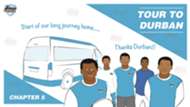 Young Bafana tour to Durban