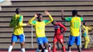 Motjeka Madisha Percy Tau Thapelo Morena - Sundowns v Free State Stars