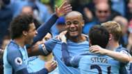 Vincent Kompany Manchester City celebrate